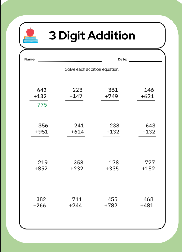 Numbers and counting sample 1